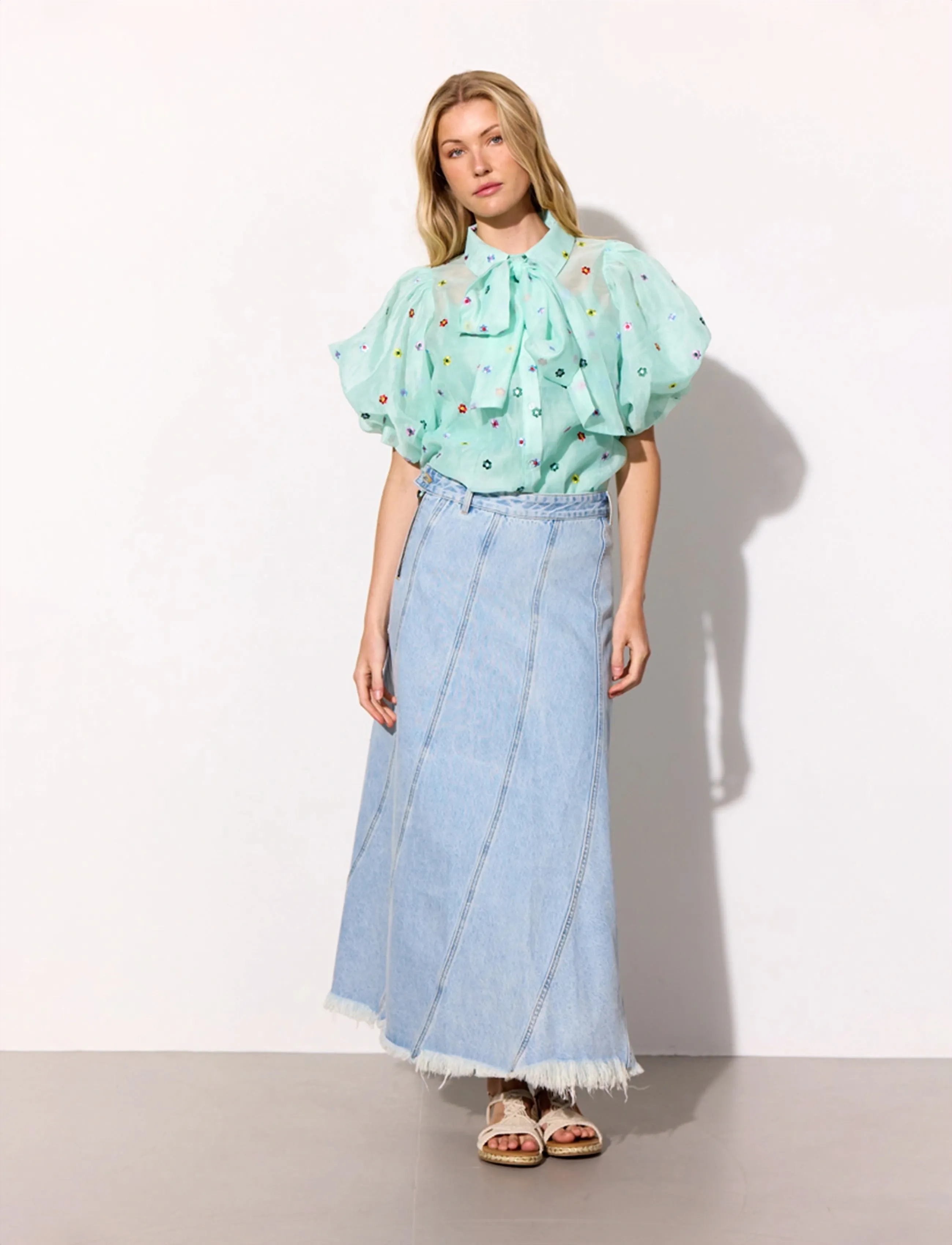 Hunkøn - Lucia Shirt - kurzärmlige hemden - mint - 3