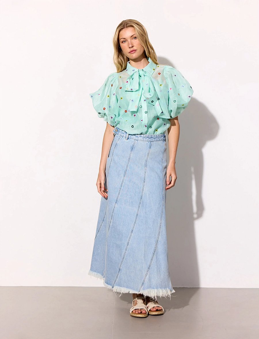 Hunkøn - Lucia Shirt - kurzärmlige hemden - mint - 3
