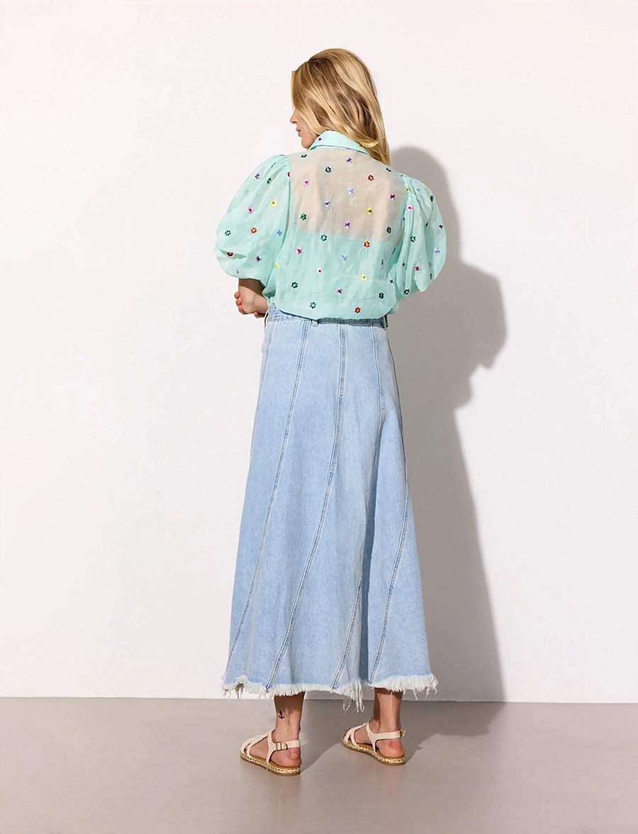 Hunkøn - Lucia Shirt - kurzärmlige hemden - mint - 4
