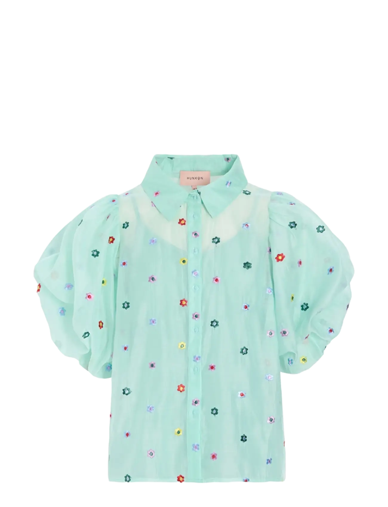 Hunkøn - Lucia Shirt - kurzärmlige hemden - mint - 2