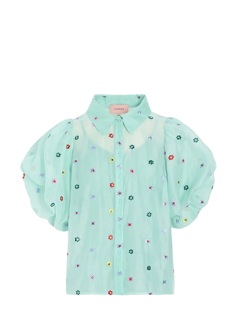 Hunkøn - Lucia Shirt - kurzärmlige hemden - mint - 2