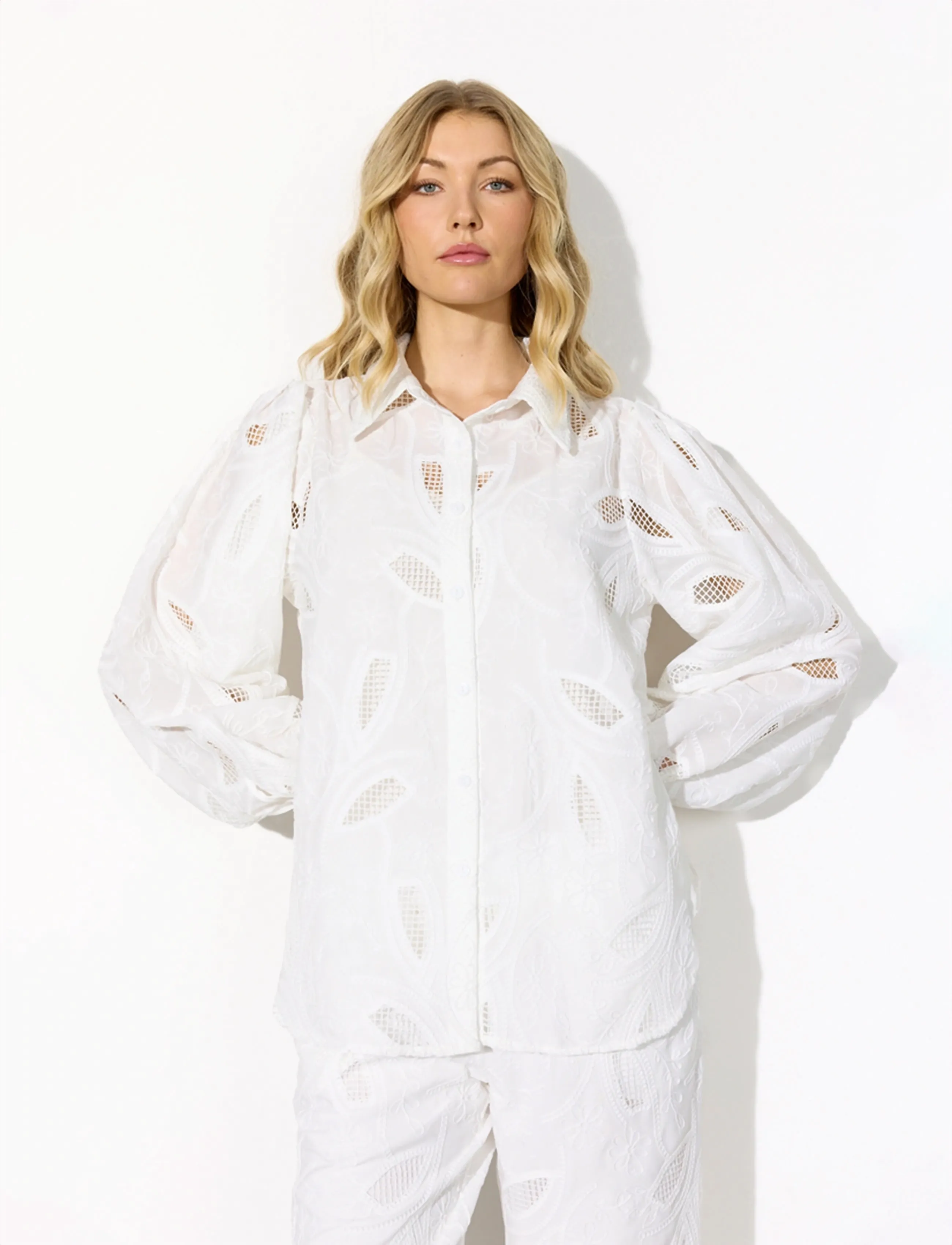 Hunkøn - Orla Shirt - långärmade skjortor - white - 3