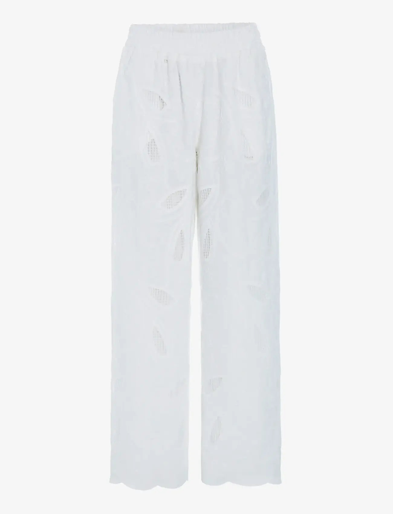 Hunkøn - Orla Trousers - straight leg trousers - white - 1