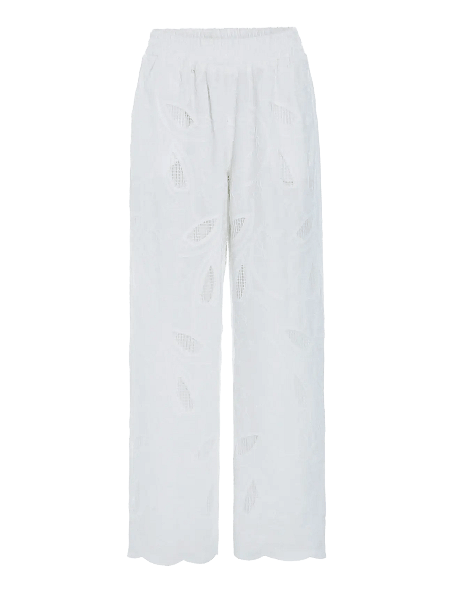 Hunkøn - Orla Trousers - bukser med lige ben - white - 1