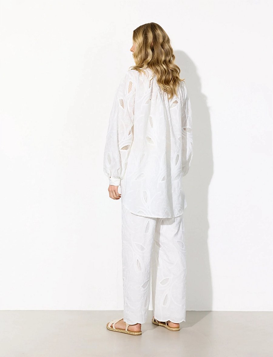Hunkøn - Orla Trousers - bukser med lige ben - white - 4