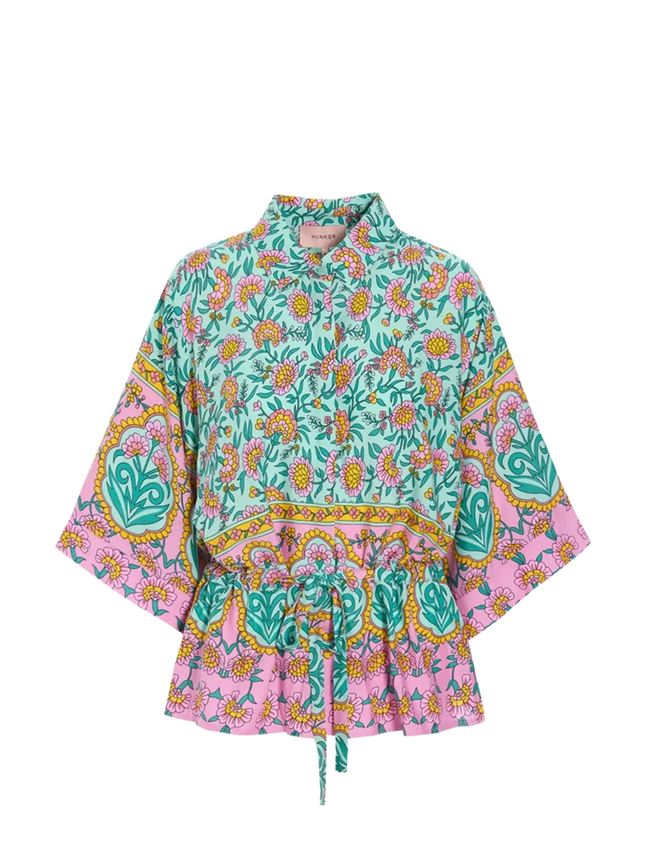 HUNKØN Helene Shirt Patterned - L - Damen
