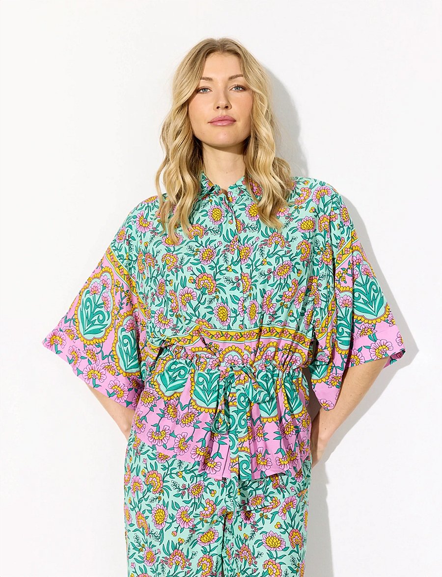 Hunkøn - Helene Shirt - kurzärmlige hemden - mint - 0