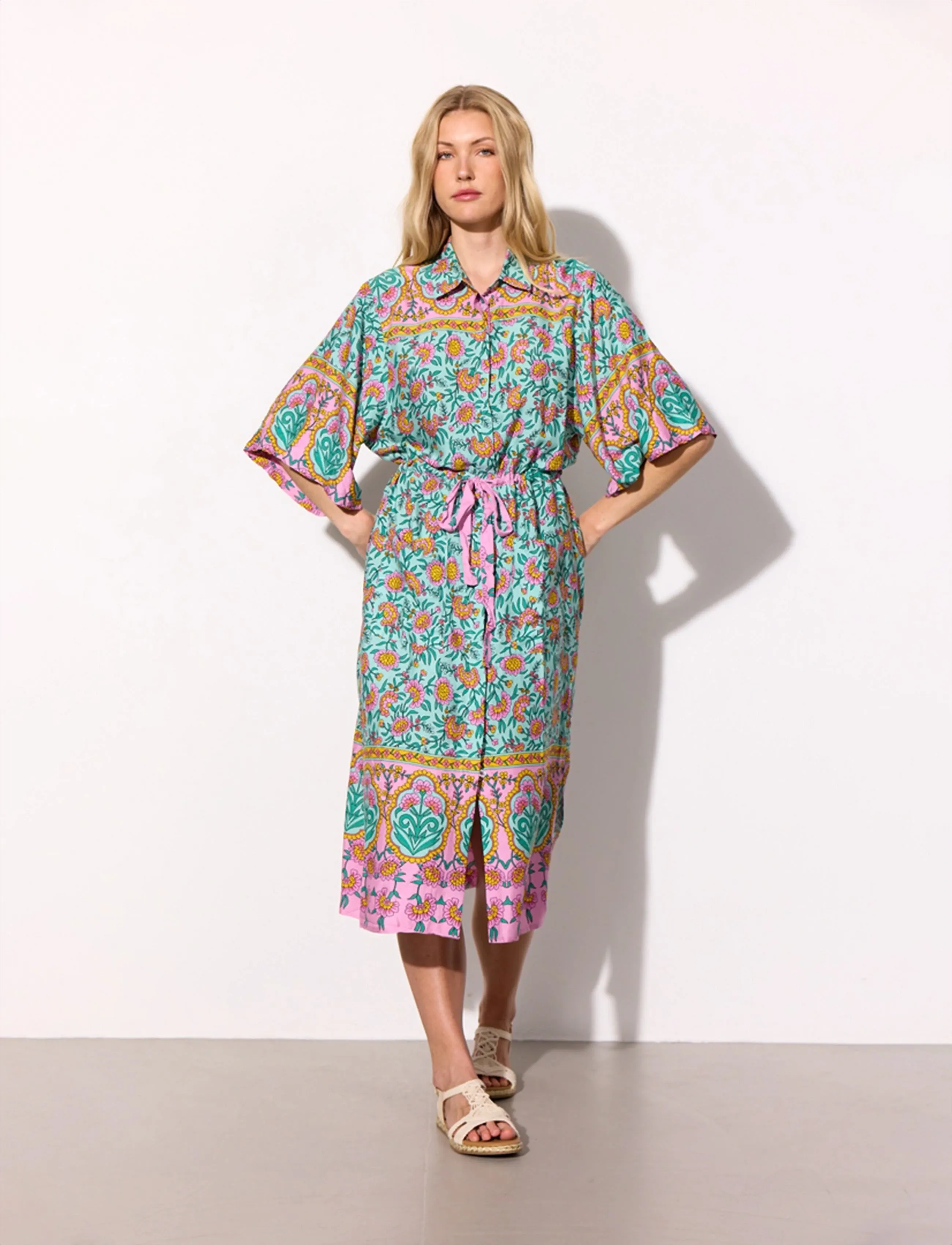 Hunkøn Helene Kimono, XS, Multi/patterned, Kjoler > Knælange Og Midi, Dame
