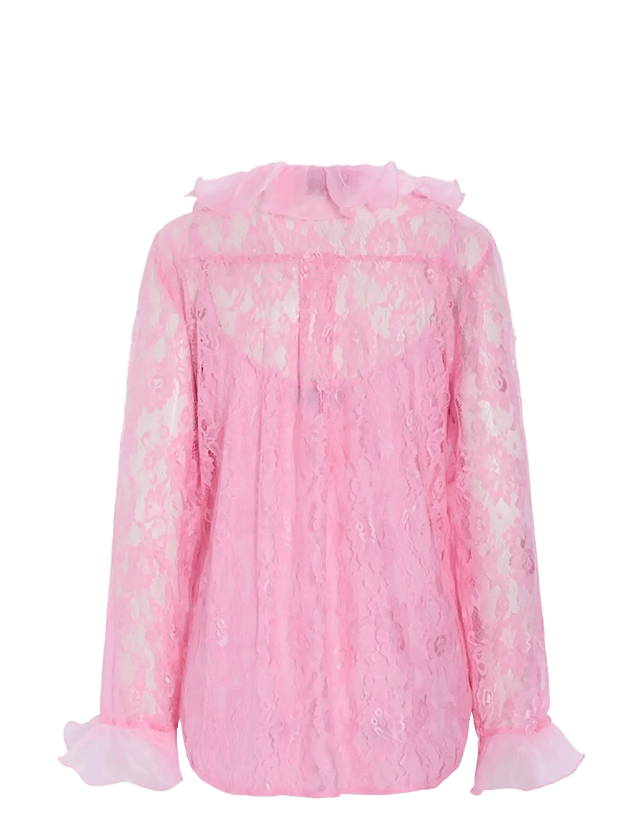 Hunkøn - Rosanne Shirt - langærmede skjorter - pink - 2