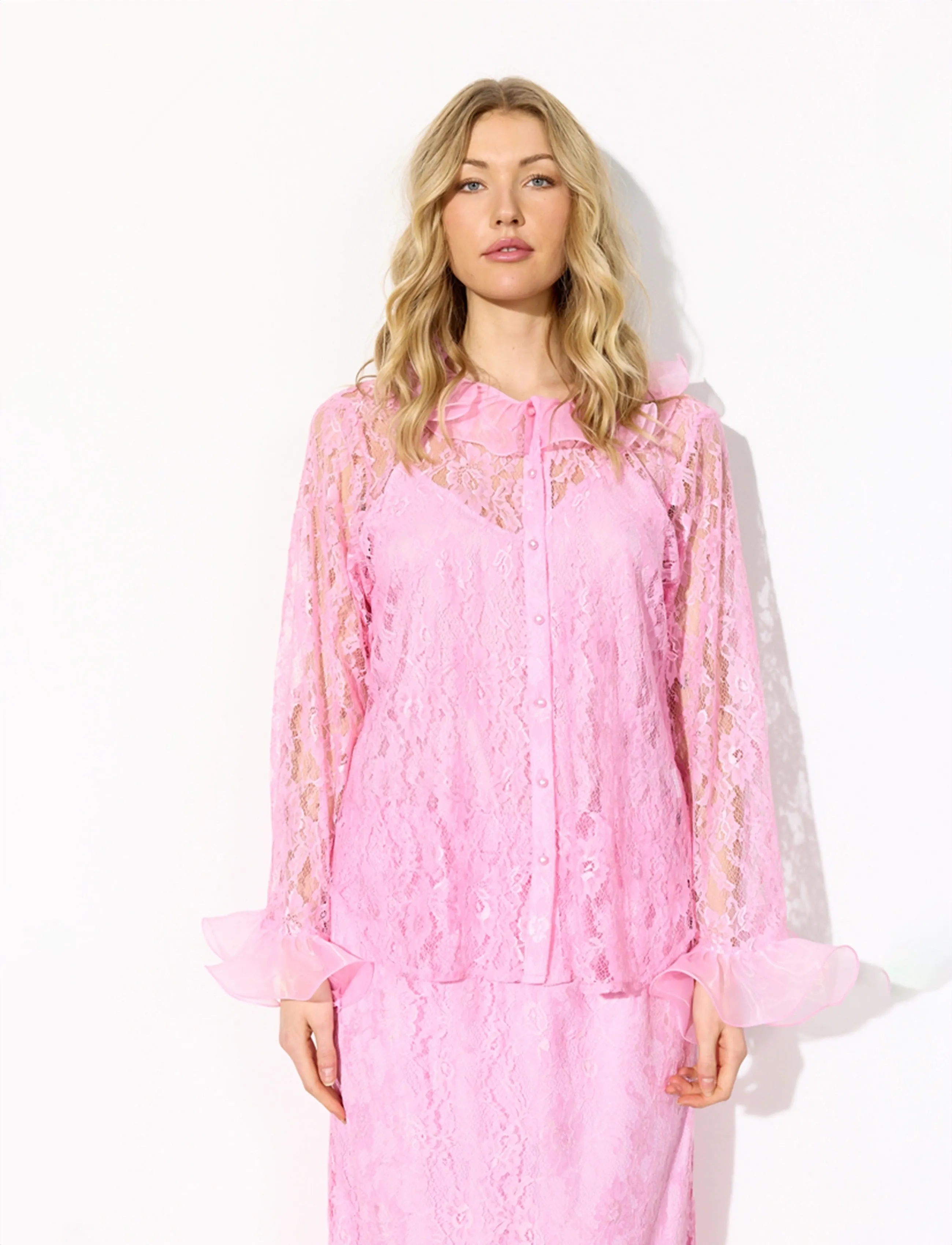 Hunkøn Rosanne Shirt - Blusen - PINK / pink/rose