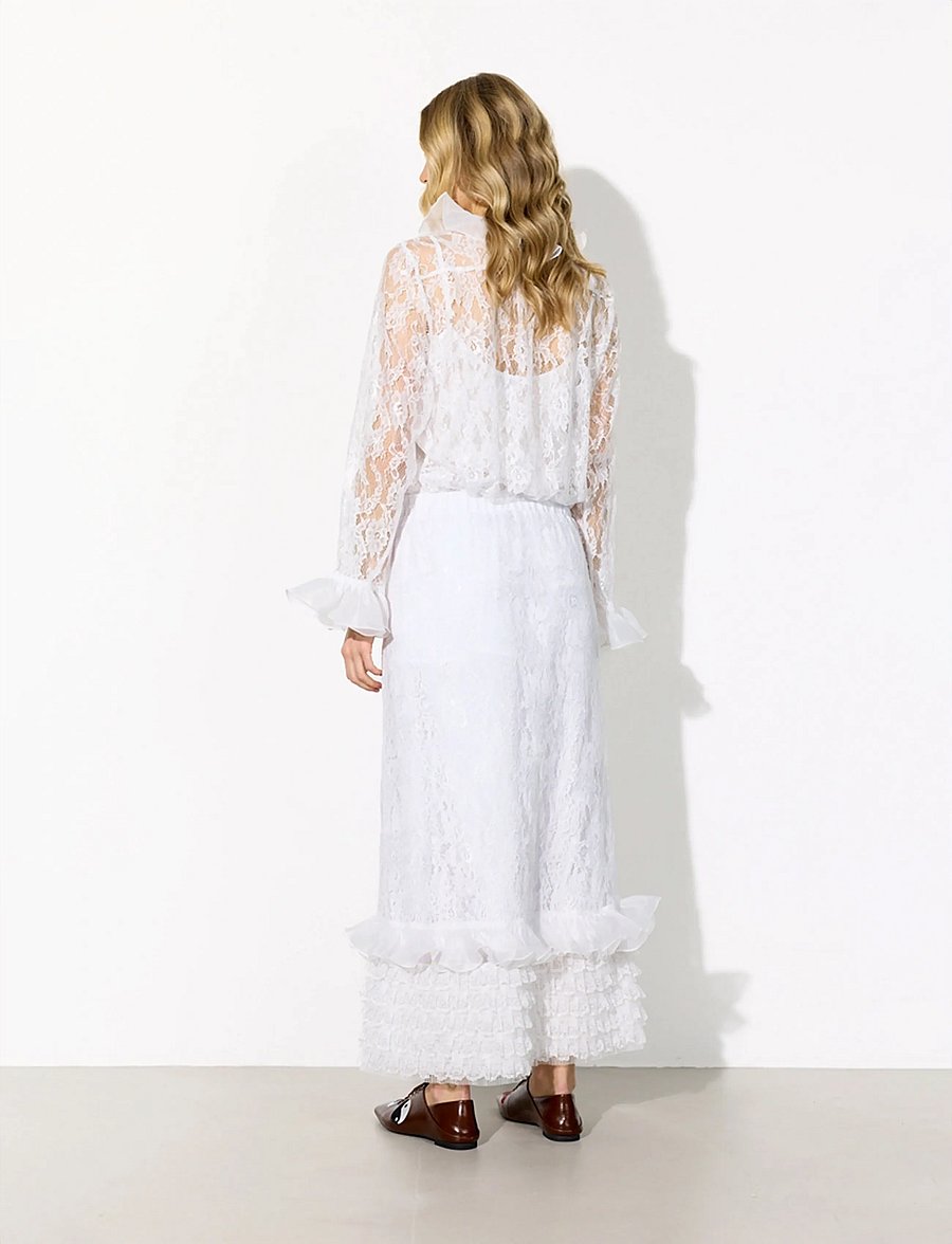 Hunkøn - Rosanne Shirt - langærmede skjorter - white - 5