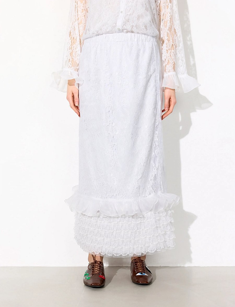 Hunkøn - Rosanne skirt - maxi nederdele - white - 0