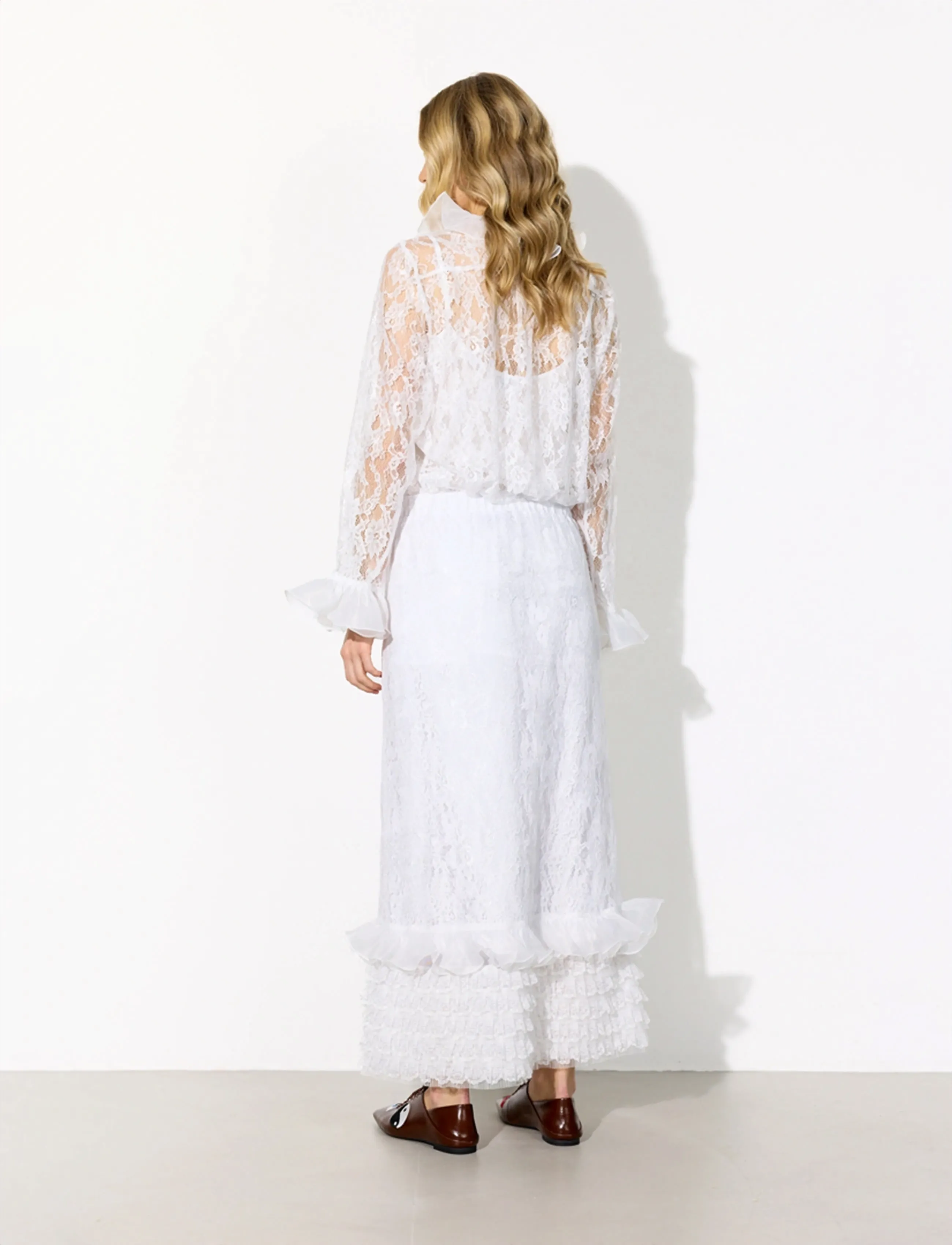 Hunkøn - Rosanne skirt - maxi röcke - white - 3
