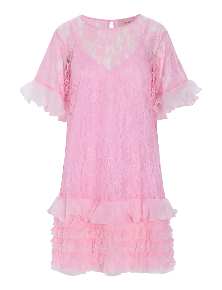 Hunkøn - Rosanne Dress - konfirmatsioon - pink - 1