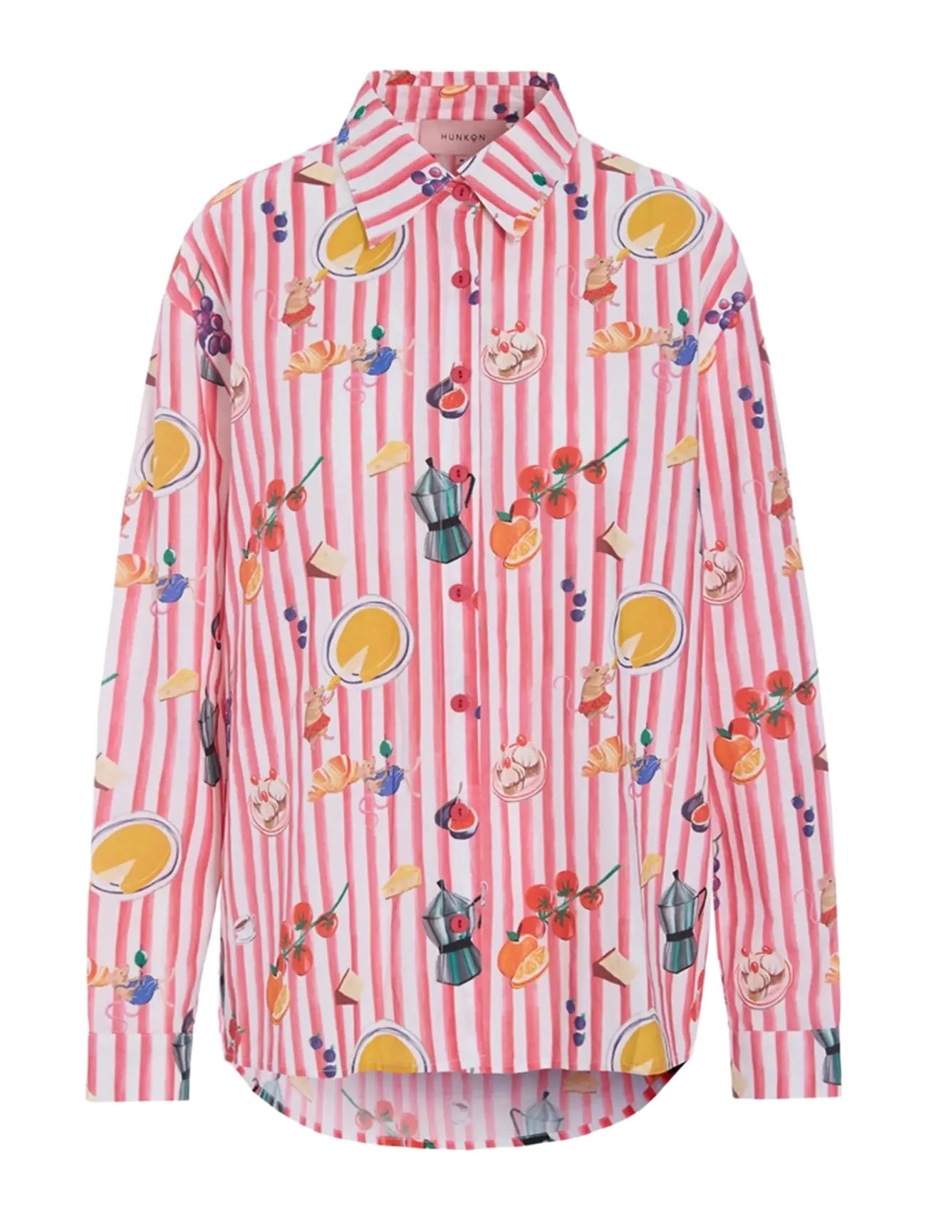 HUNKØN Jess Shirt Rot - M - Damen