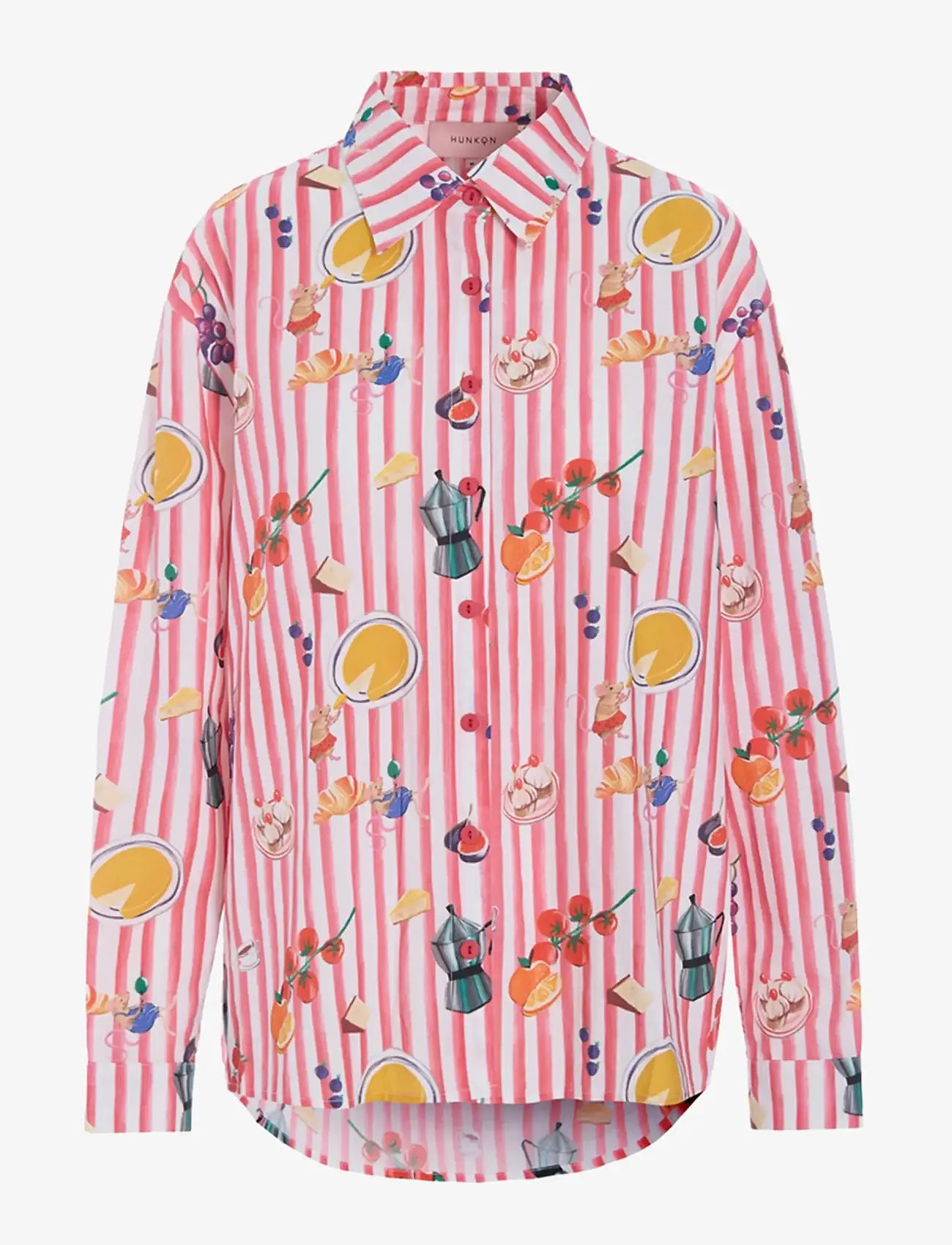 Hunkøn - Jess Shirt - langærmede skjorter - picnic art print - 1