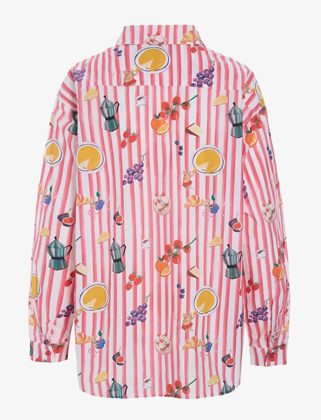 Hunkøn - Jess Shirt - langærmede skjorter - picnic art print - 2
