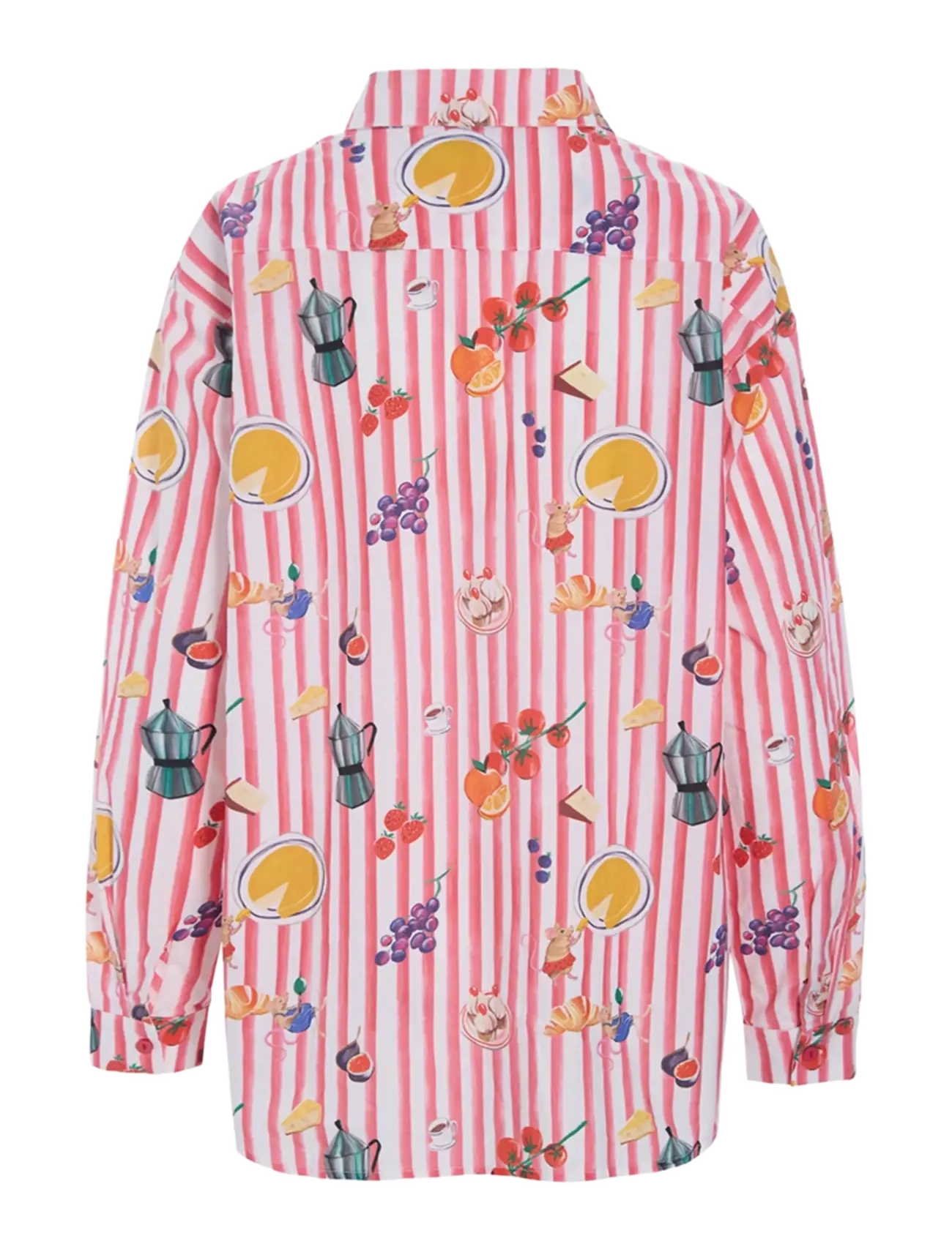 Hunkøn - Jess Shirt - krekli ar garām piedurknēm - picnic art print - 2