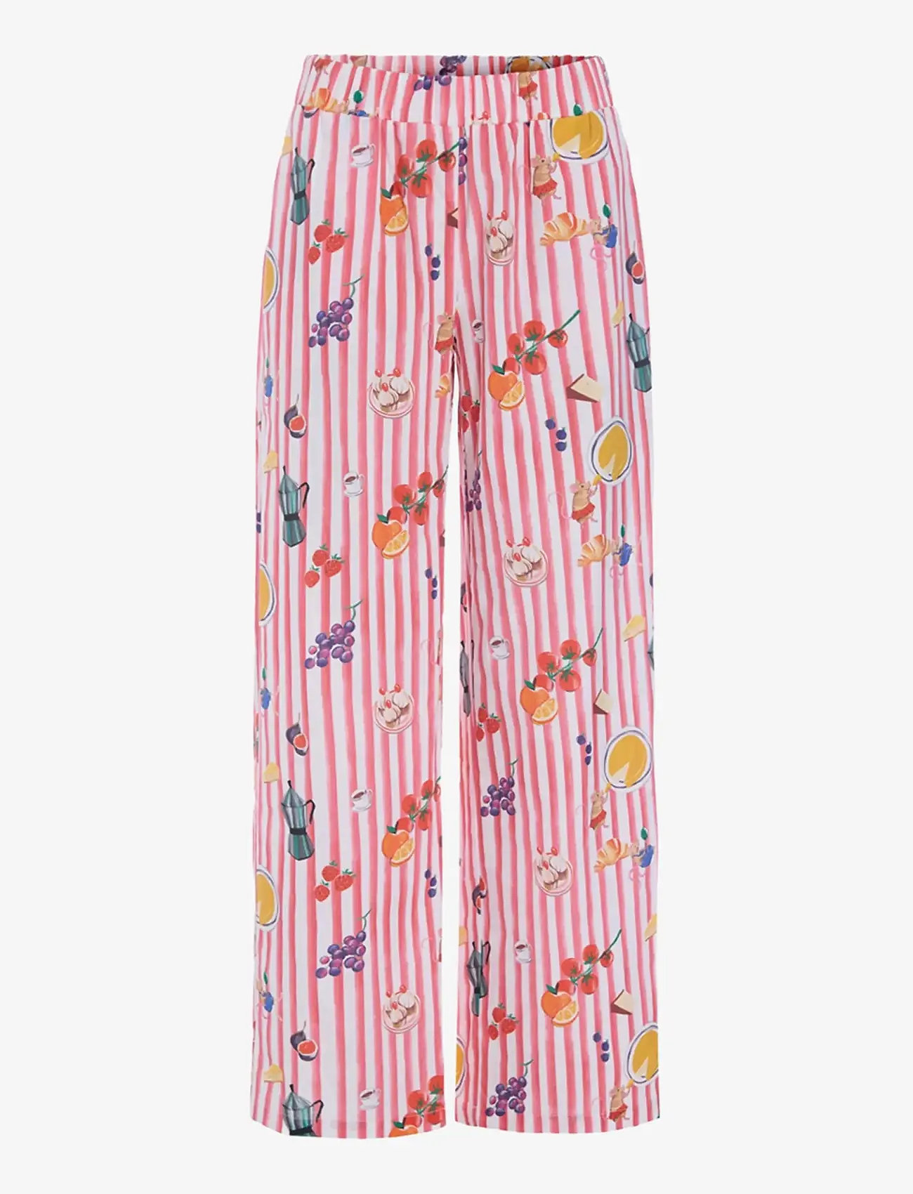 Hunkøn - Jess Trousers - bukser med lige ben - picnic art print - 1