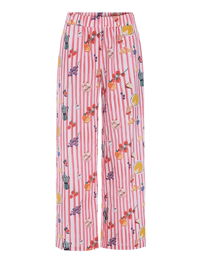 Hunkøn - Jess Trousers - bukser med lige ben - picnic art print - 1
