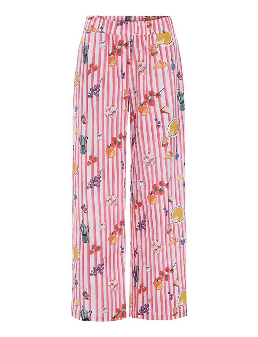 Hunkøn - Jess Trousers - spodnie proste - picnic art print - 1