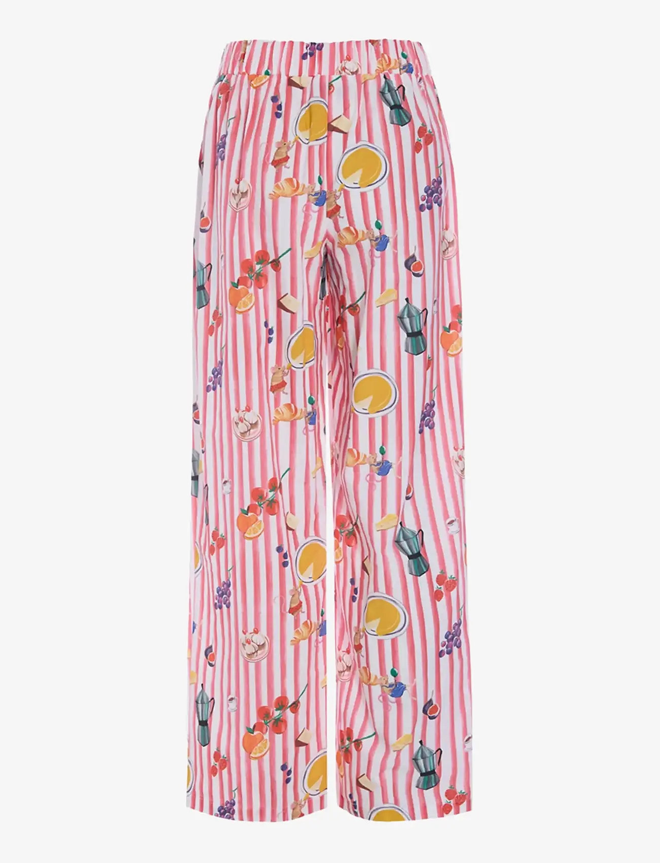 Hunkøn - Jess Trousers - bukser med lige ben - picnic art print - 2