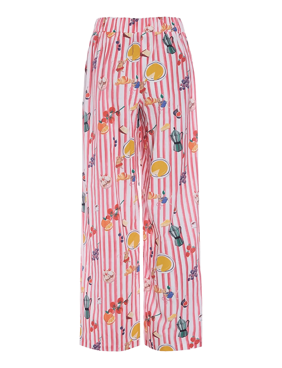 Hunkøn - Jess Trousers - spodnie proste - picnic art print - 2