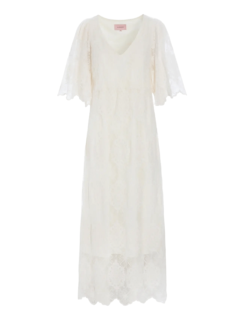 Hunkøn - Lulu Lace Dress - aftenkjoler - cream lace - 1