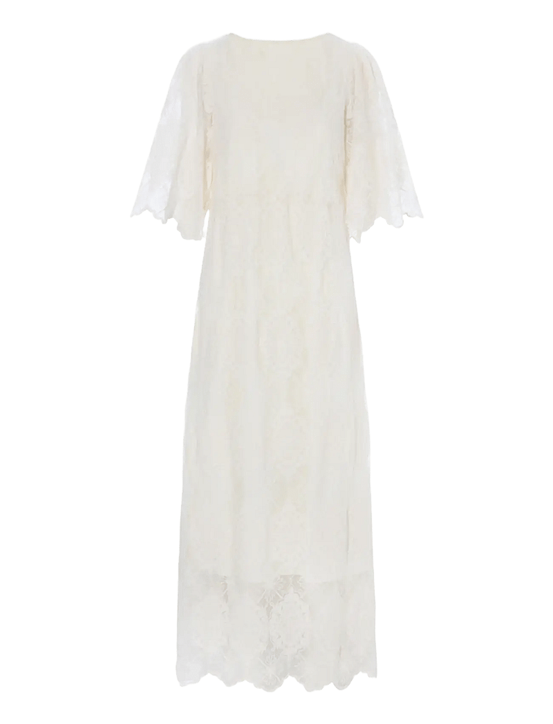 Hunkøn - Lulu Lace Dress - aftenkjoler - cream lace - 2