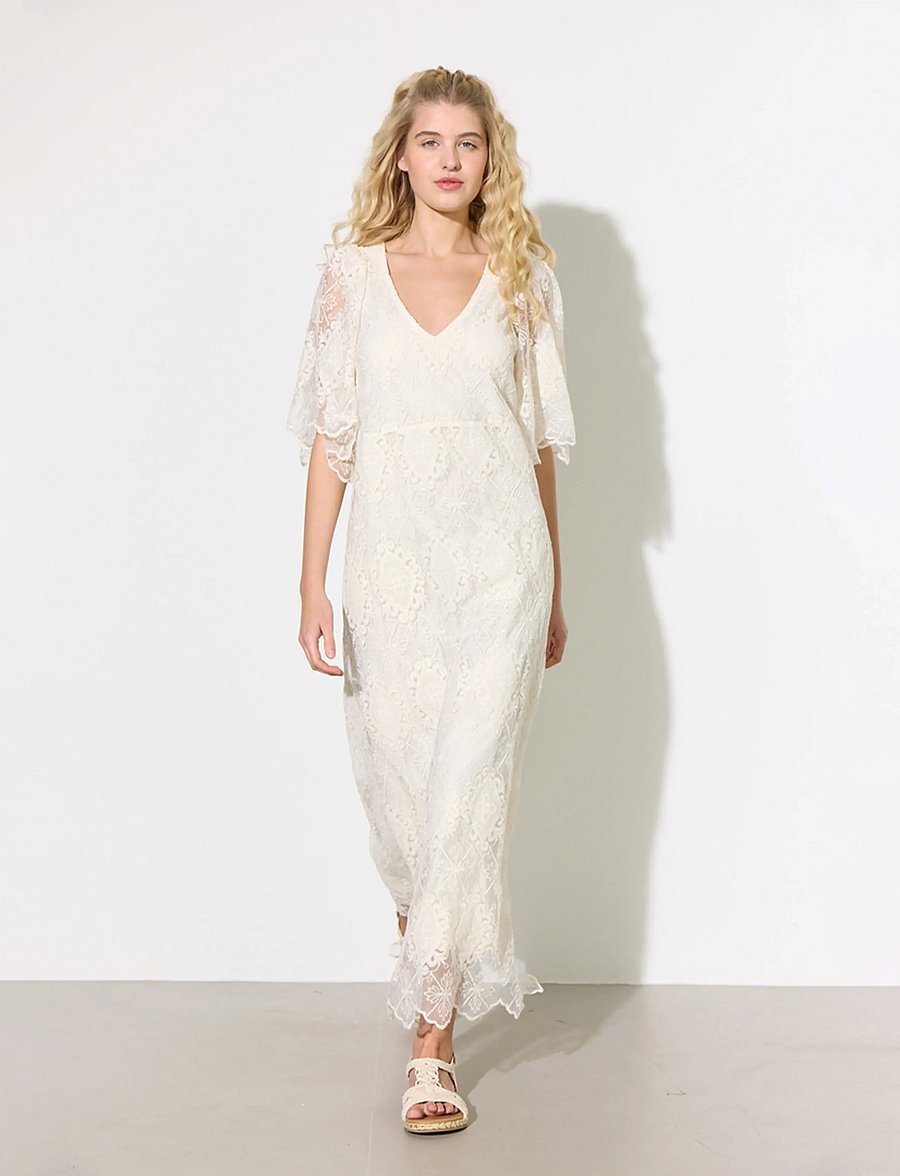 white lace dress lulu White Lace Shift Dress | Womens | X-Small | 100% Polyester
