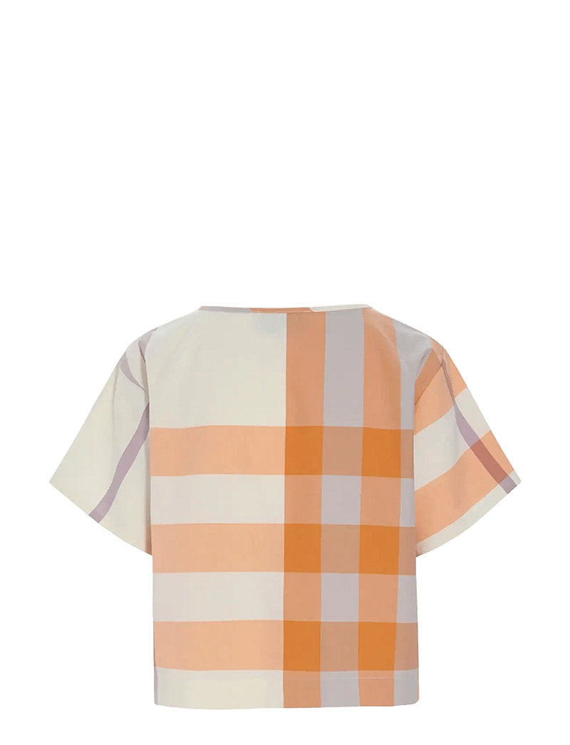 Hunkøn - Frankie Shirt - kortærmede skjorter - orange checked - 2