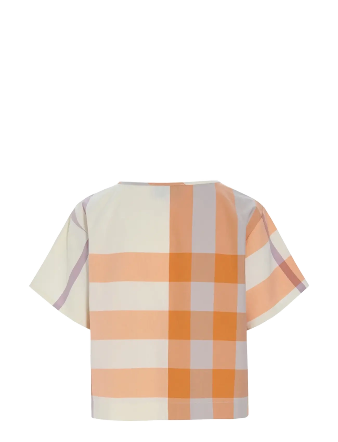Hunkøn - Frankie Shirt - kortærmede skjorter - orange checked - 2