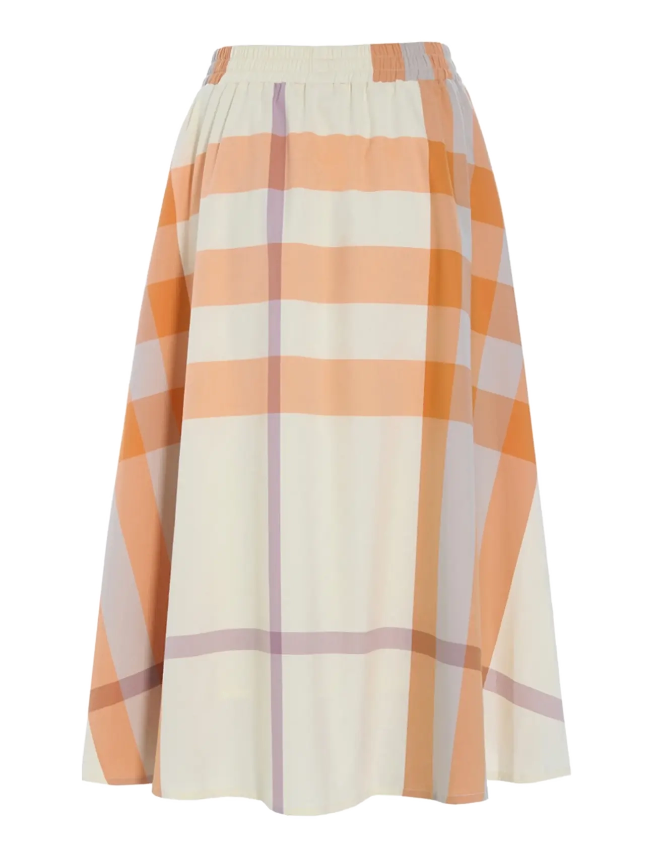 Hunkøn - Frankie Skirt - midi-röcke - orange checked - 2