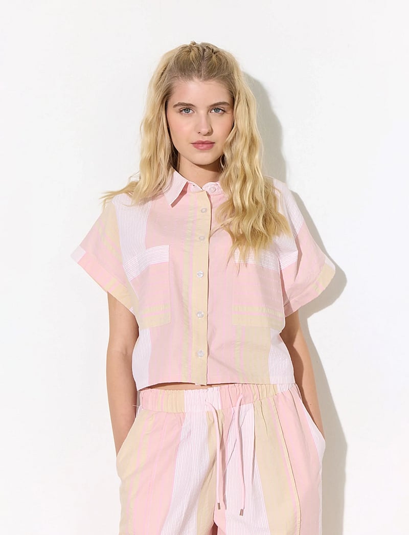 Hunkøn - Tilly Shirt - kortærmede skjorter - pink - 0
