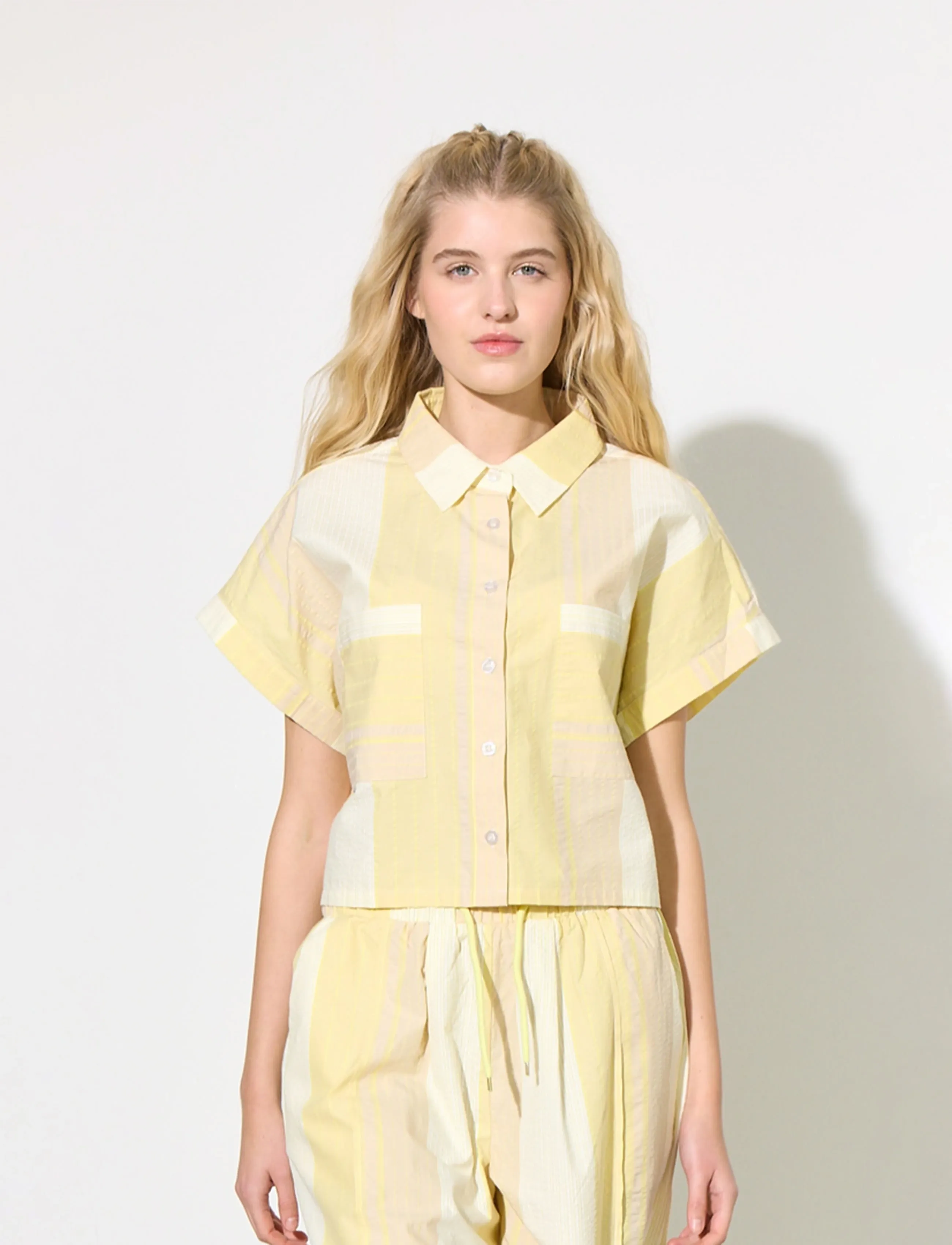 Hunkøn Tilly Shirt, S, Shirts, Gelb - Short-sleeved, Frauen