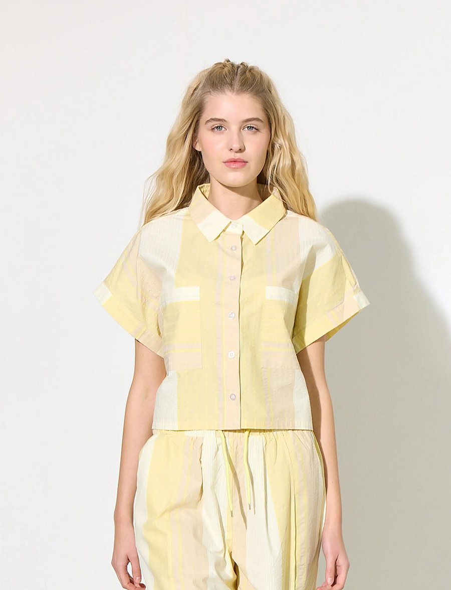 Hunkøn - Tilly Shirt - chemises à manches courtes - yellow - 0