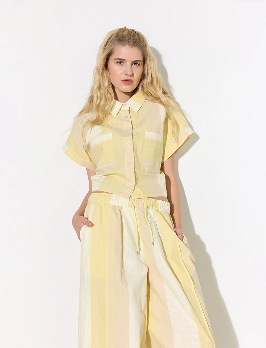 Hunkøn - Tilly Shirt - chemises à manches courtes - yellow - 5