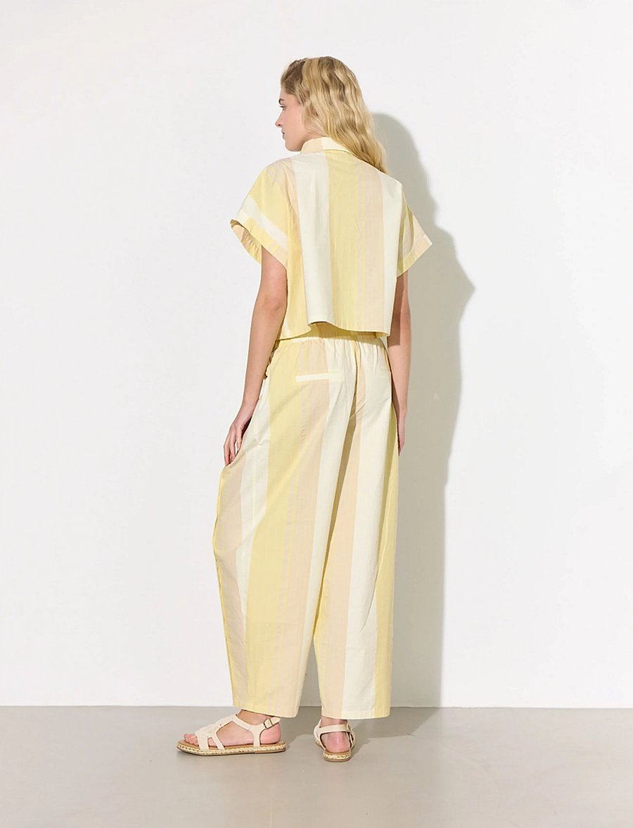 Hunkøn - Tilly Trousers - statinės formos kelnės - yellow - 4