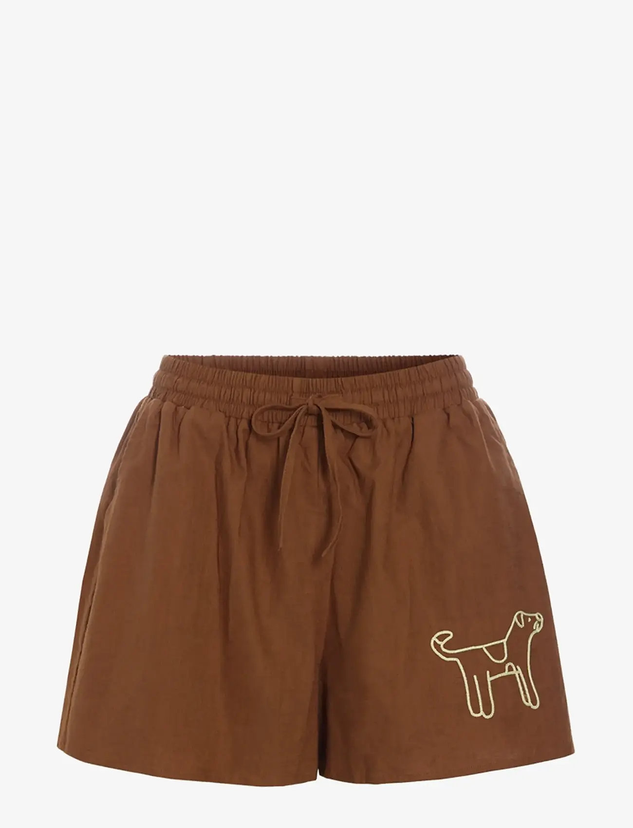 Hunkøn - Nina Shorts - hørshorts - brown - 1