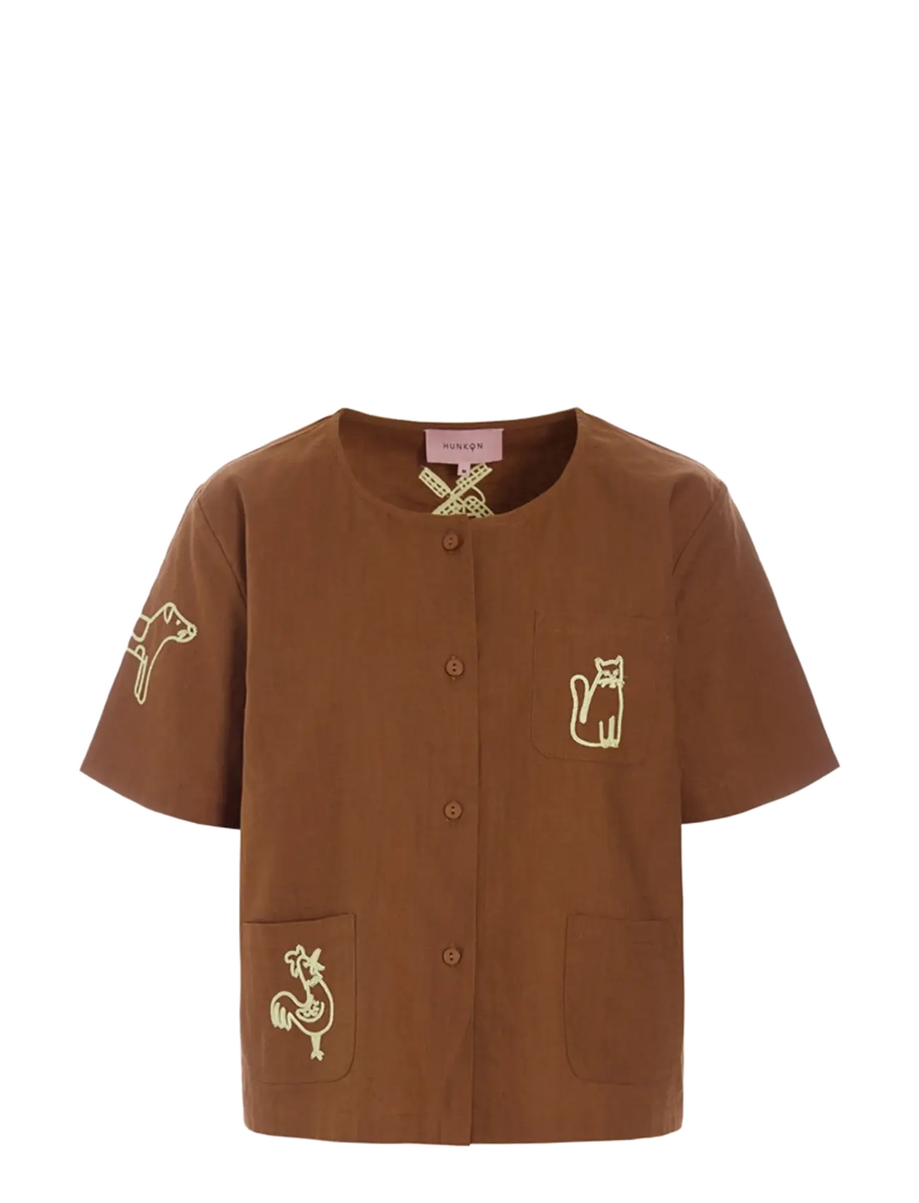 Hunkøn Nina Shirt - Clothing - BROWN / brown