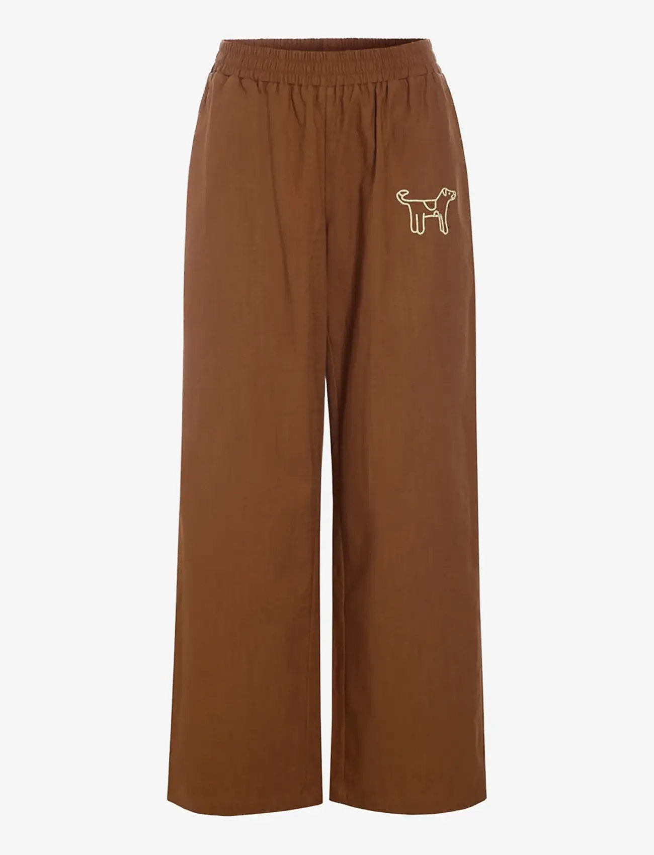 Hunkøn - Nina Trousers - hørbukser - brown - 1