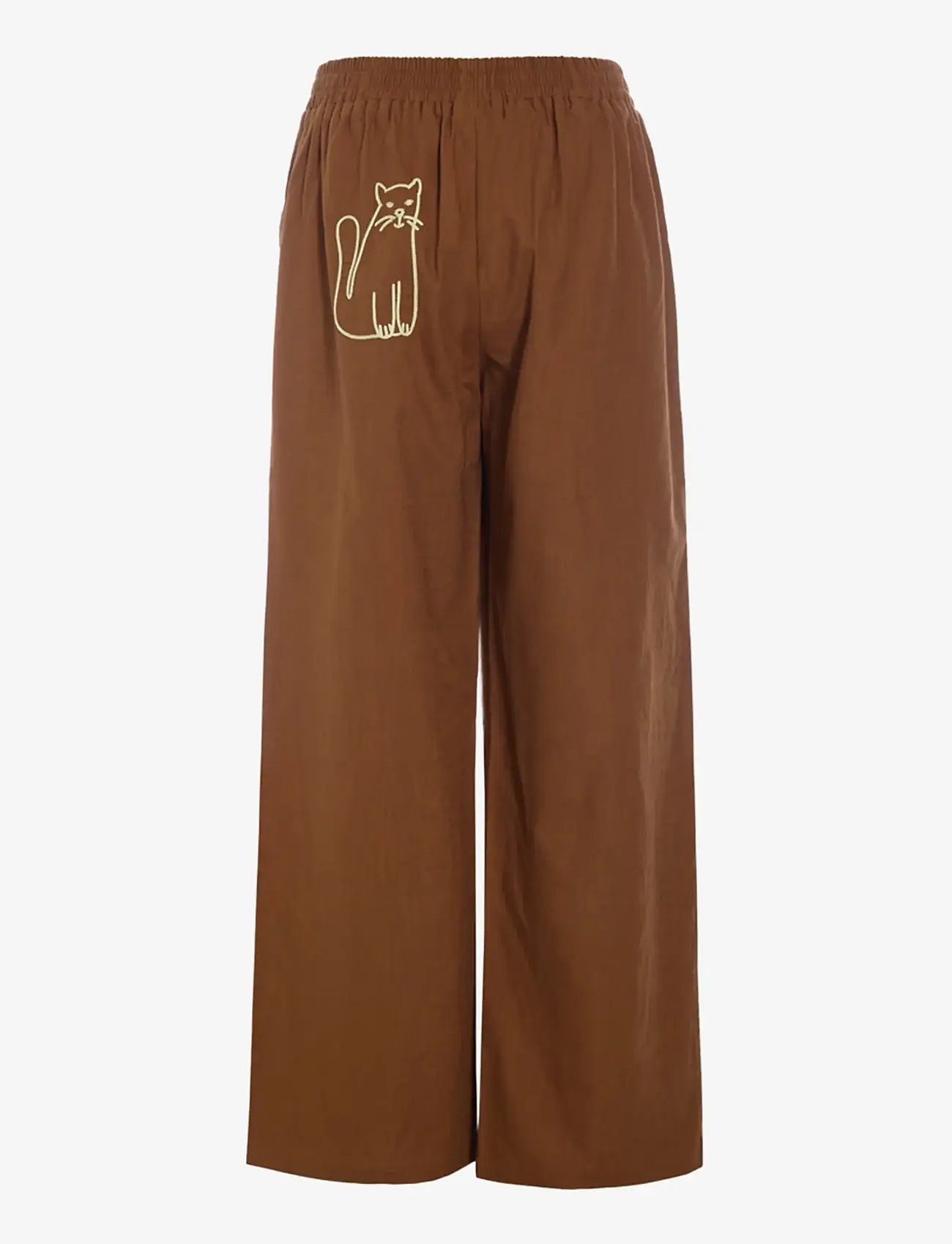 Hunkøn - Nina Trousers - hørbukser - brown - 2