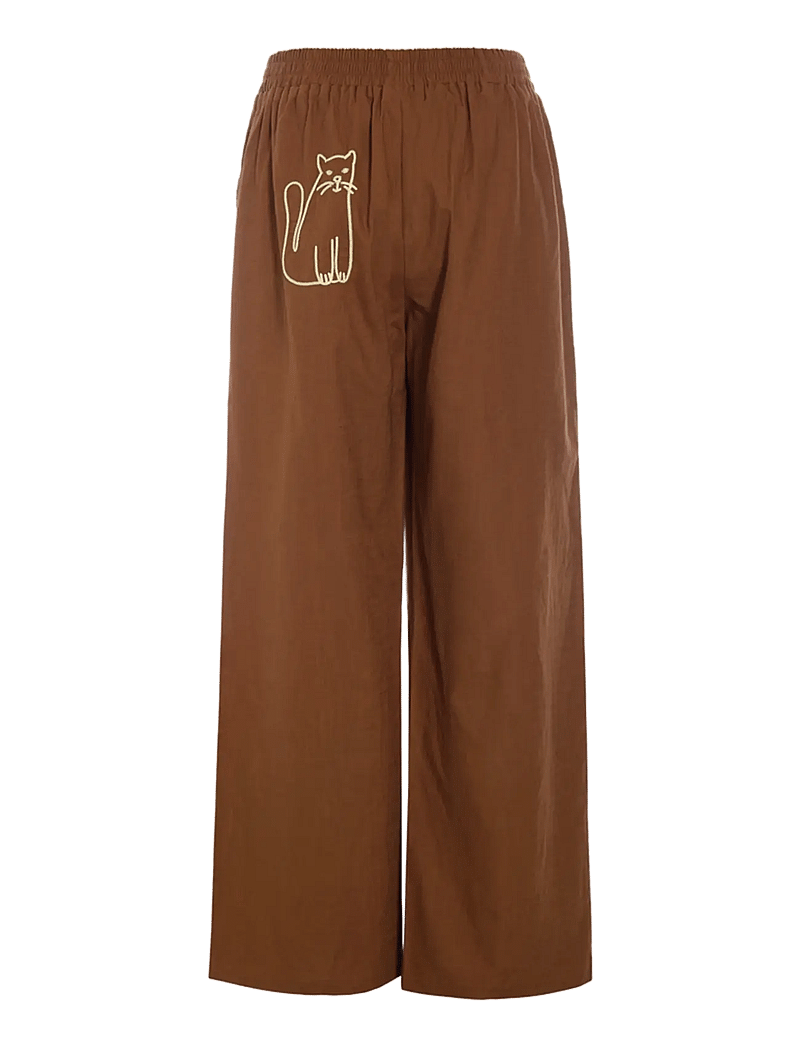 Hunkøn - Nina Trousers - hørbukser - brown - 2
