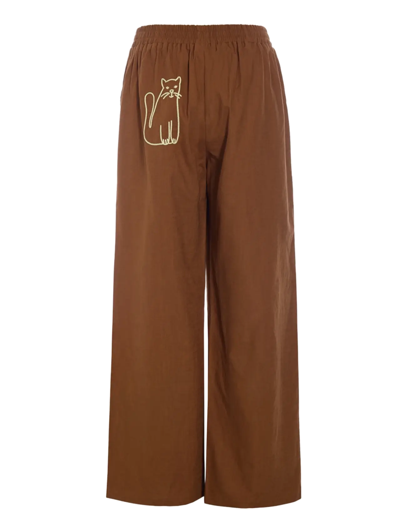 Hunkøn - Nina Trousers - linen trousers - brown - 2