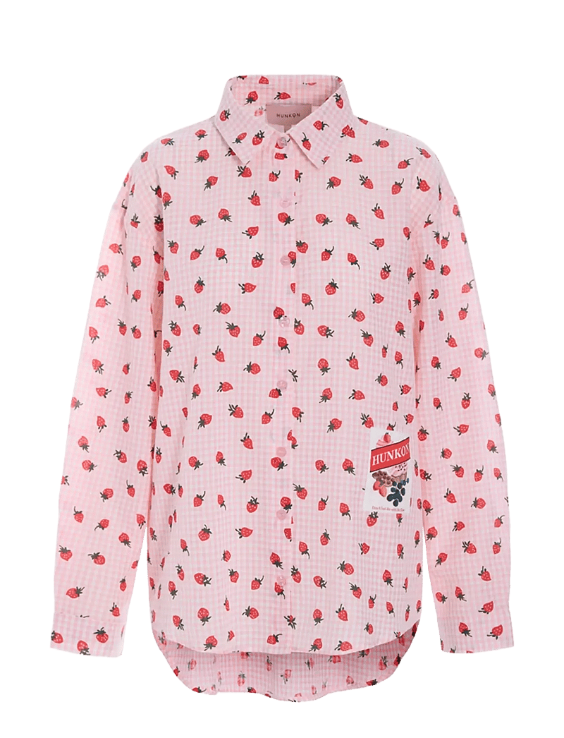 Hunkøn - Ruth Shirt - langærmede skjorter - pink - 1