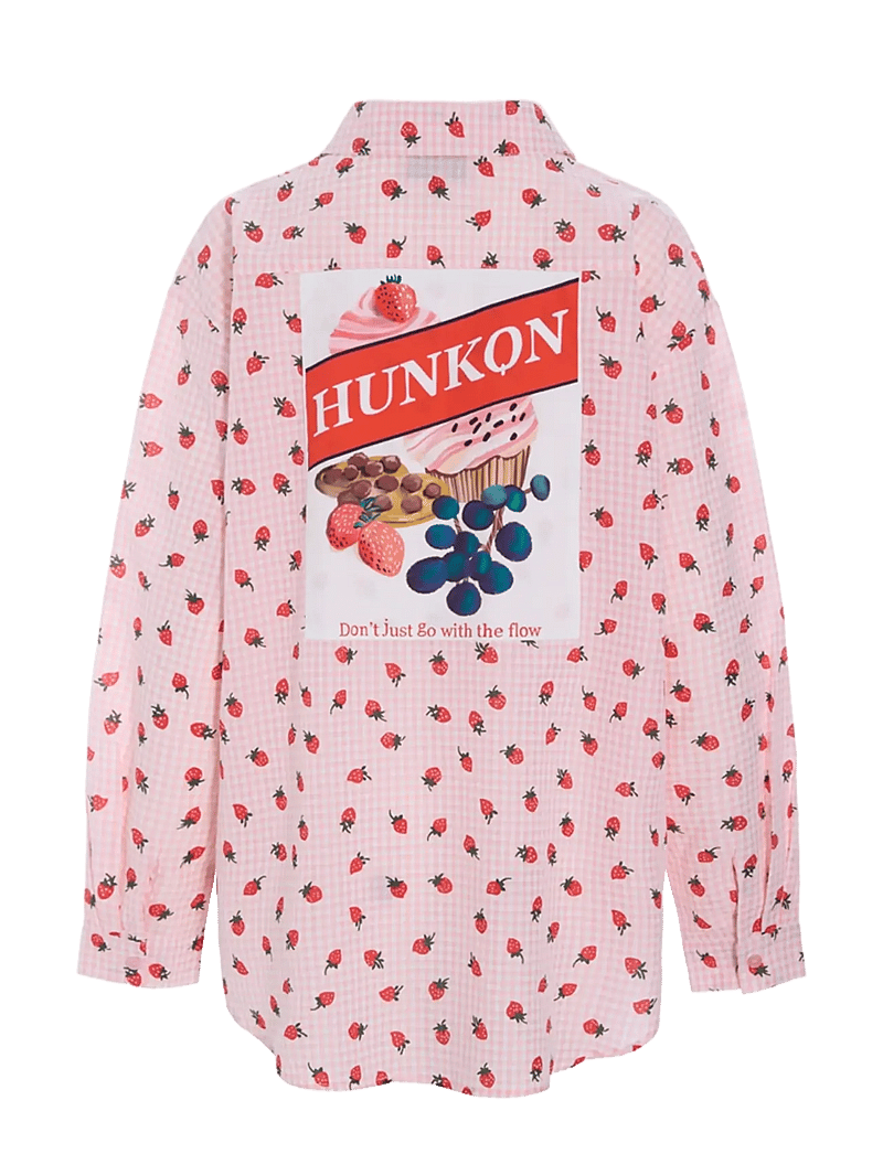 Hunkøn - Ruth Shirt - langærmede skjorter - pink - 2