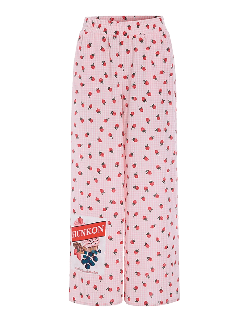 Hunkøn - Ruth Trousers - bukser med brede ben - pink - 1