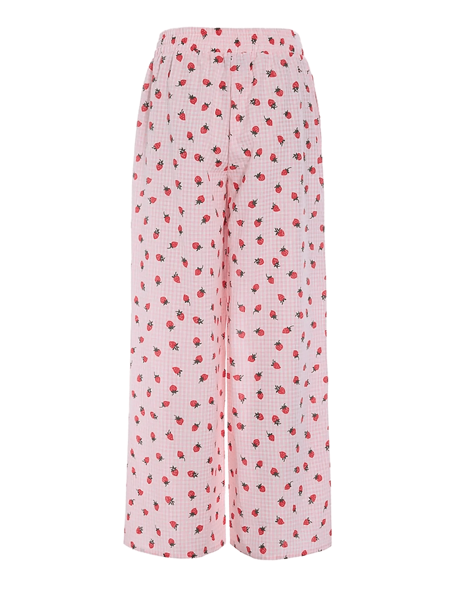 Hunkøn - Ruth Trousers - plačios kelnės - pink - 2