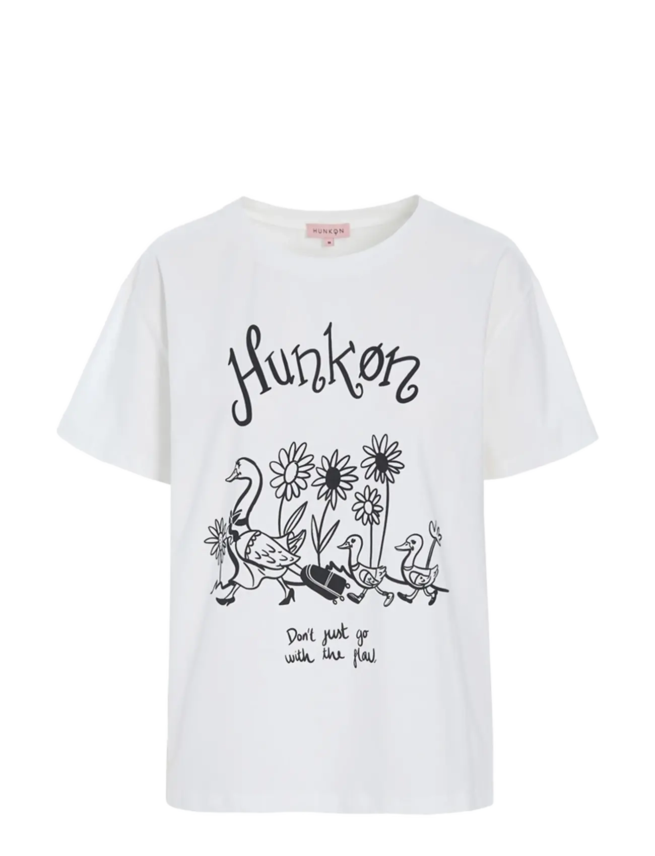 HUNKØN Duckling T-Shirt Weiß - M - Damen