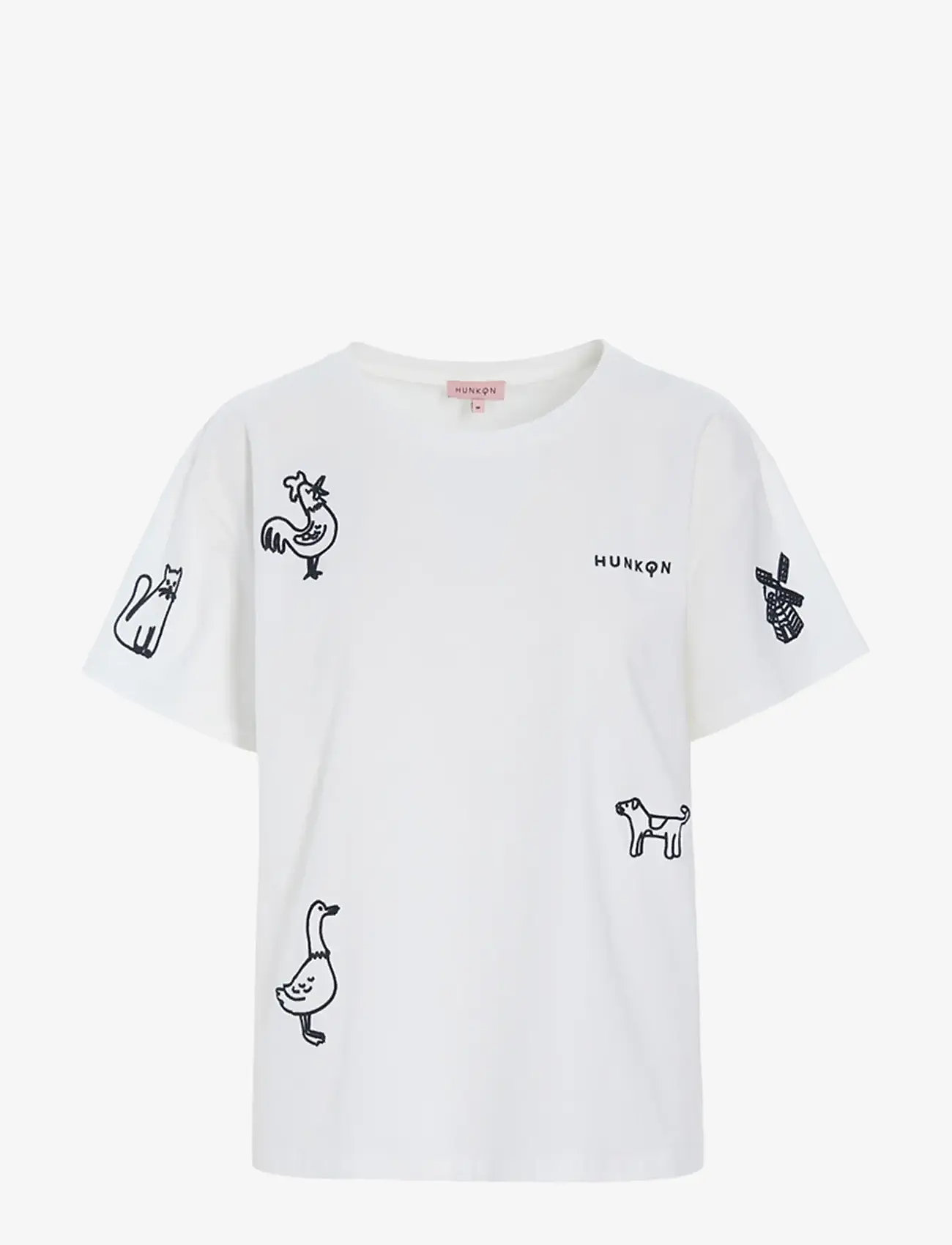 Hunkøn - Noa T-shirt - t-shirts - white - 1
